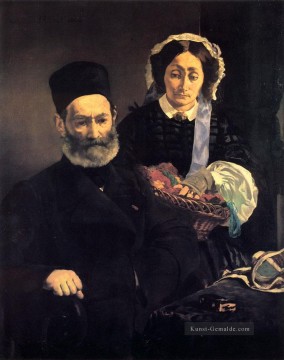 M und Mme Auguste Manet Realismus Impressionismus Edouard Manet Ölgemälde